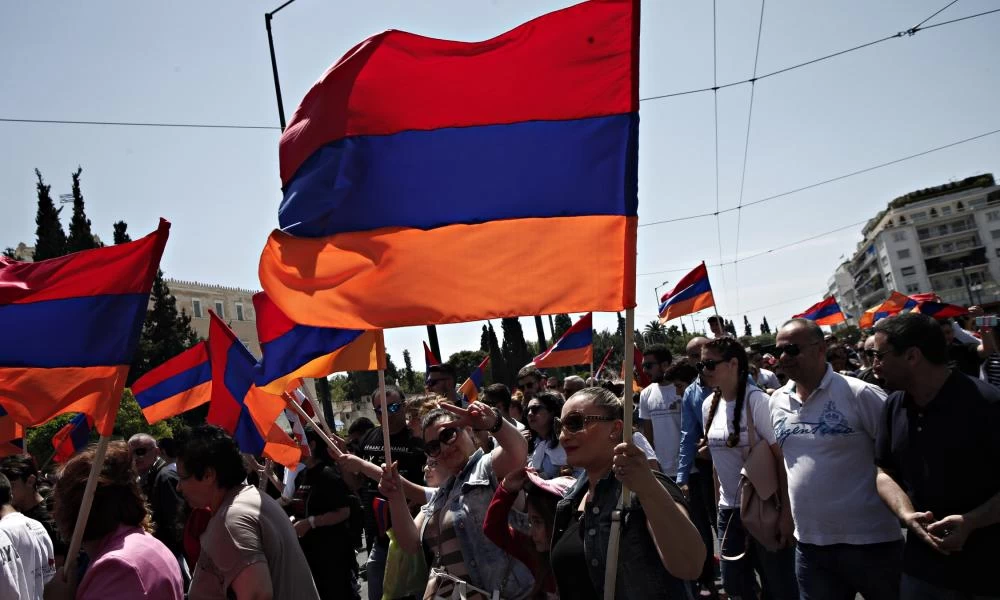 Διαμαρτυρία στη Θεσσαλονίκη κατά της επιθετικότητας του Αζερμπαϊτζάν